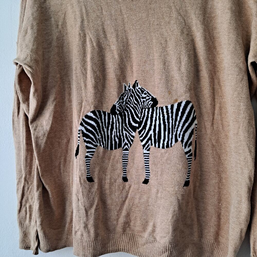 Madewell Camel Color Zebra Graphics Lightweight C… - image 5